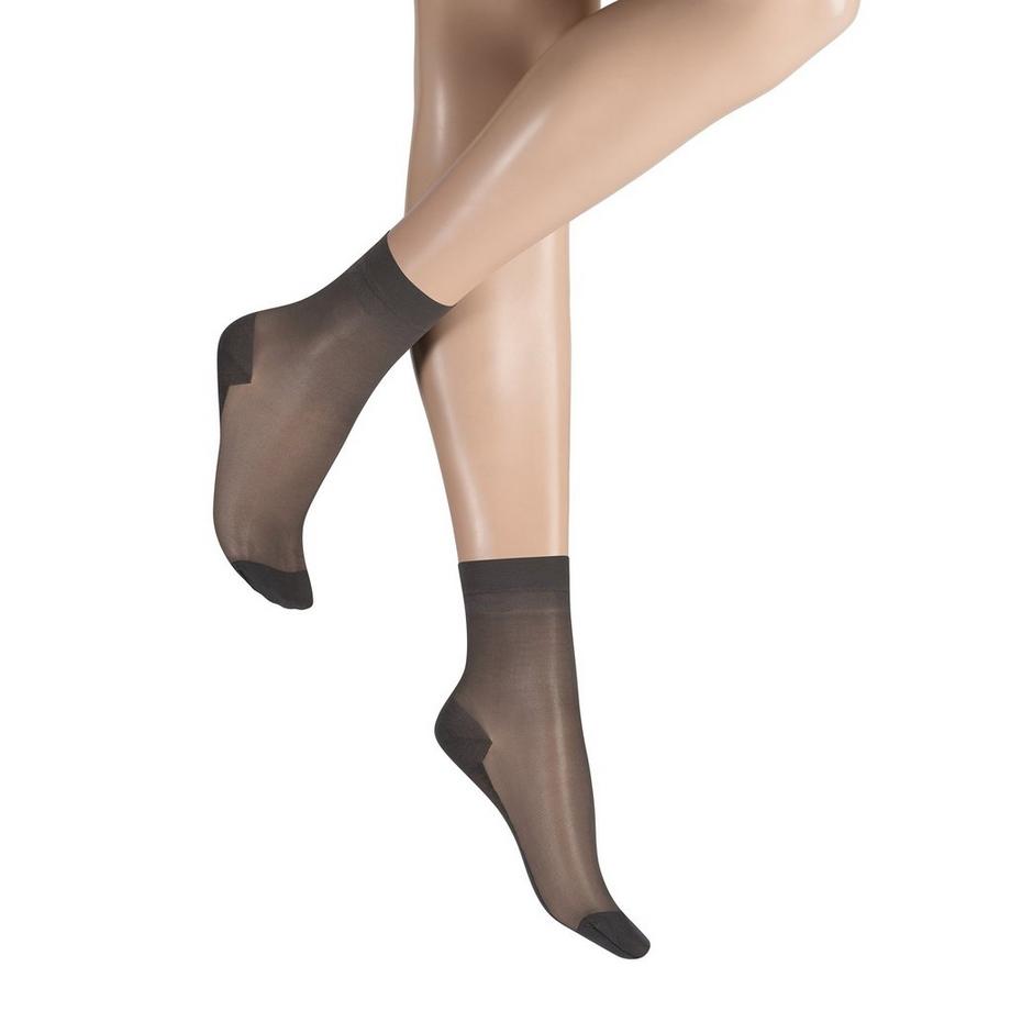 Kunert Cotton Sole Transparente Knöchelsocken  