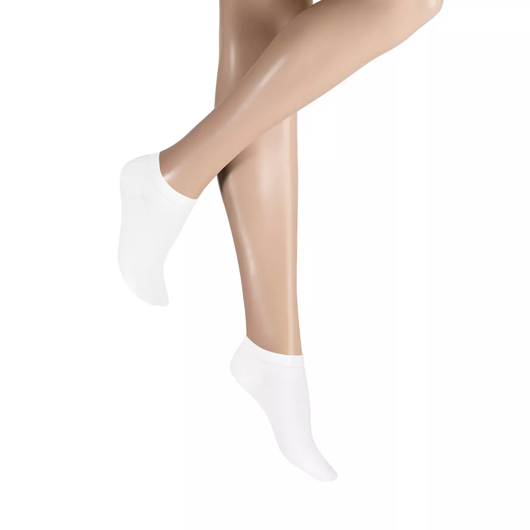 Sneakersocken KUNERT "LIZ", Damen, Gr. 39-42, weiß, Baumwollmischung, normal, Socken Sneakersocken, druckfreier Komfortbund, Cotton-Mix, weich 3