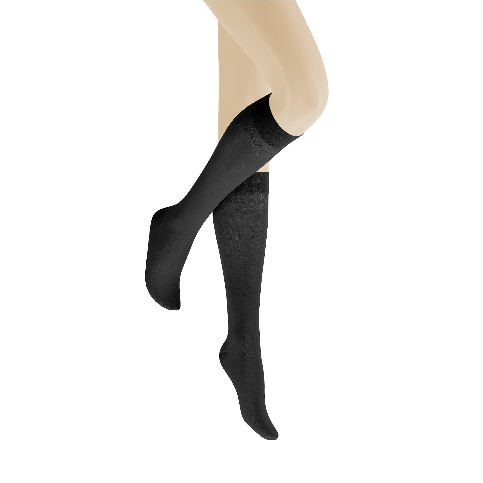 Image of Kniestrumpf, Blickdicht Damen Black 35-38