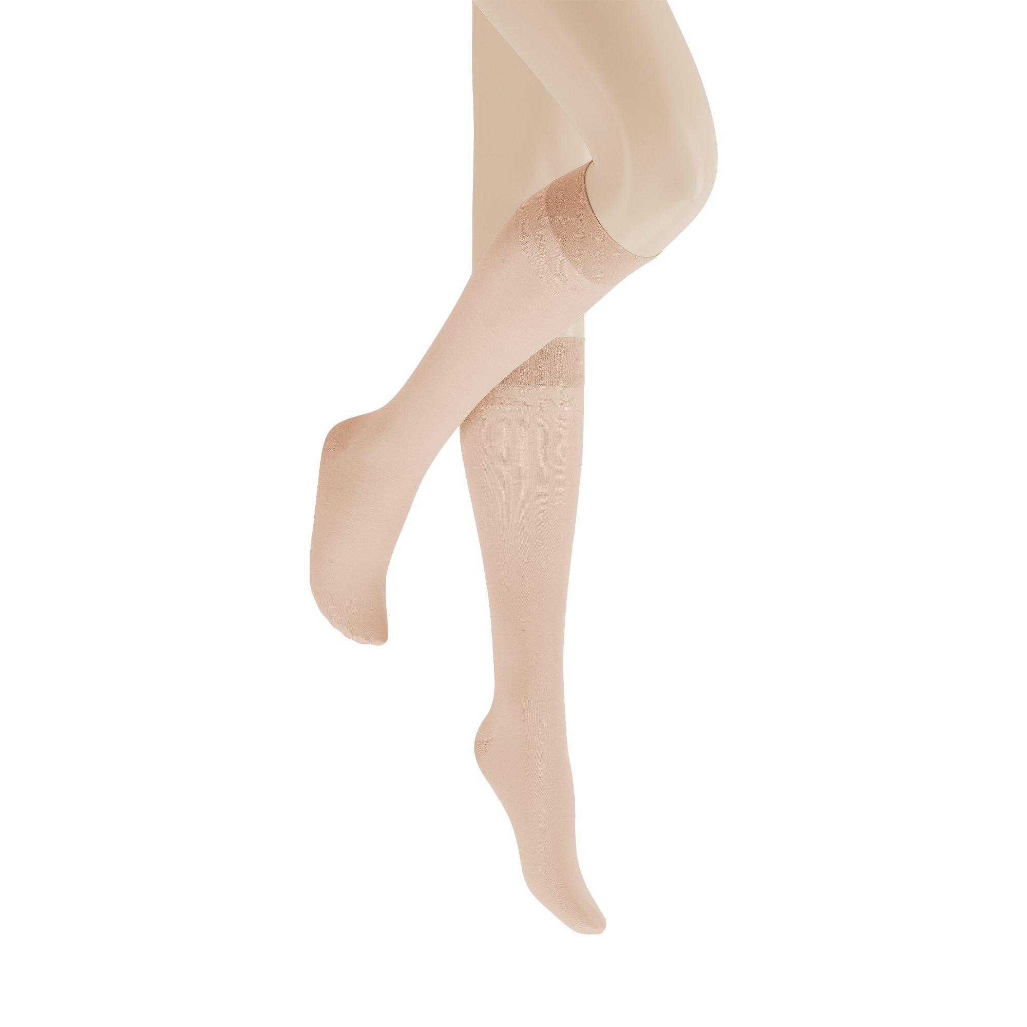 Image of Kniestrumpf, Blickdicht Damen Grün 35-38