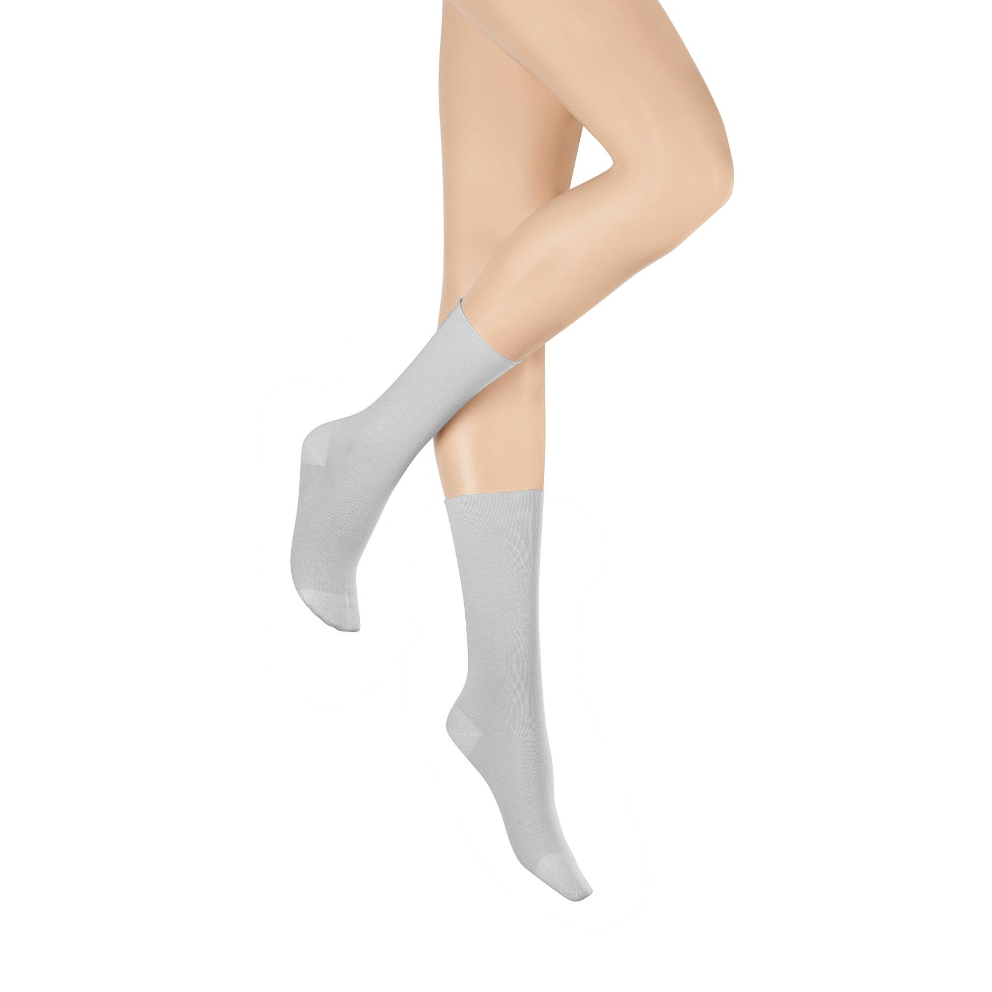 Image of Knöchellange Socken Damen Silber 39-42