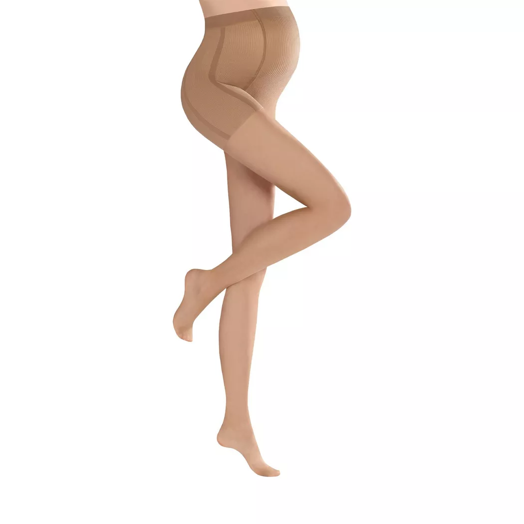 Feinstrumpfhose KUNERT "CHINCHILLAN RUN STOP 20", Damen, Gr. M, cashmere, Obermaterial: 72% Polyamid, 28% Elasthan, elastisch, Strumpfhosen Feinstrumpfhose, mit innovativem Kunert-Maschenstopp, transparent, matt