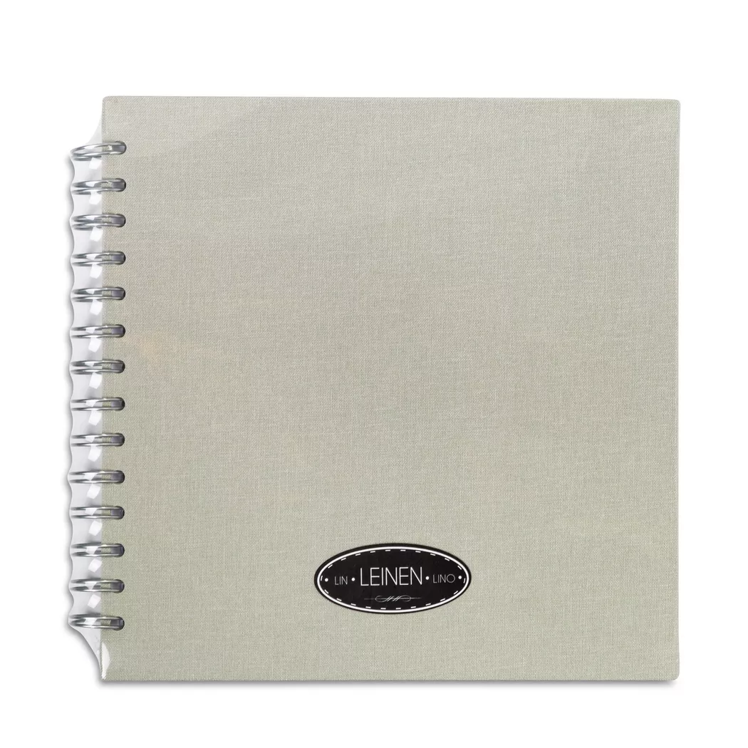 EIBERT - Kreativbuch mit Leineneinband, 20X20CM, Grau