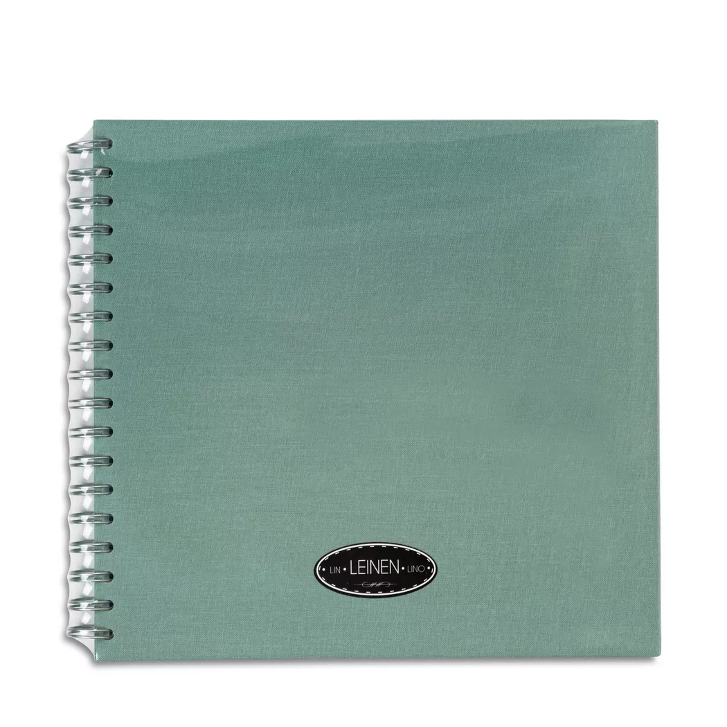 EIBERT - Kreativbuch mit Leineneinband, 24 x 24 cm, Grün