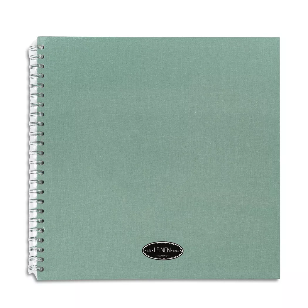 EIBERT - Kreativbuch mit Leineneinband, 32x32cm, Grün
