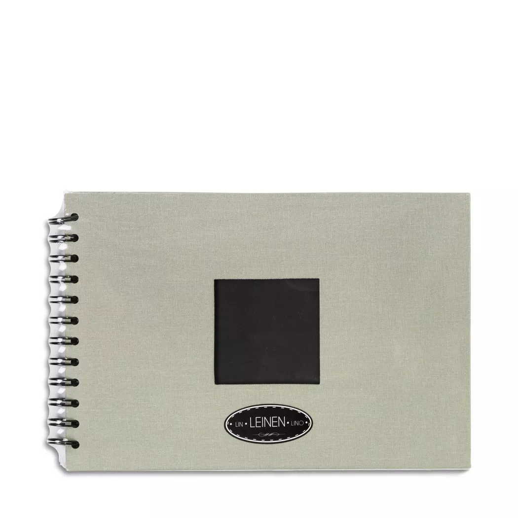 EIBERT Spiral Photo Album Gray 24x17cm