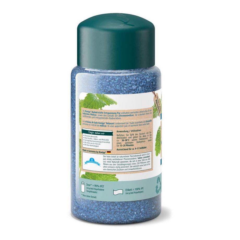 Kneipp  Badesalz melissen Détente Pure, Cristaux De Bain Mélisse 