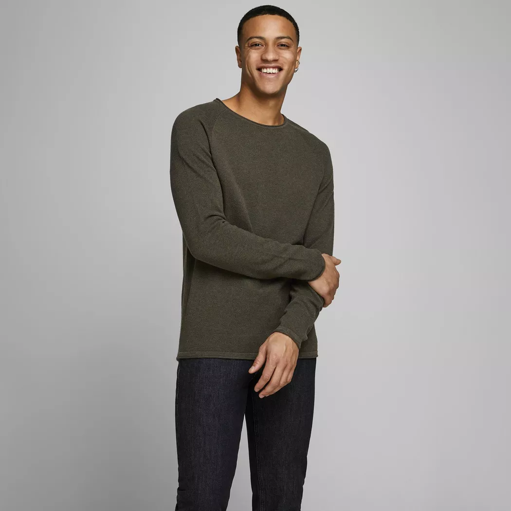 Jack & Jones Pull Hill Olive Night L Homme