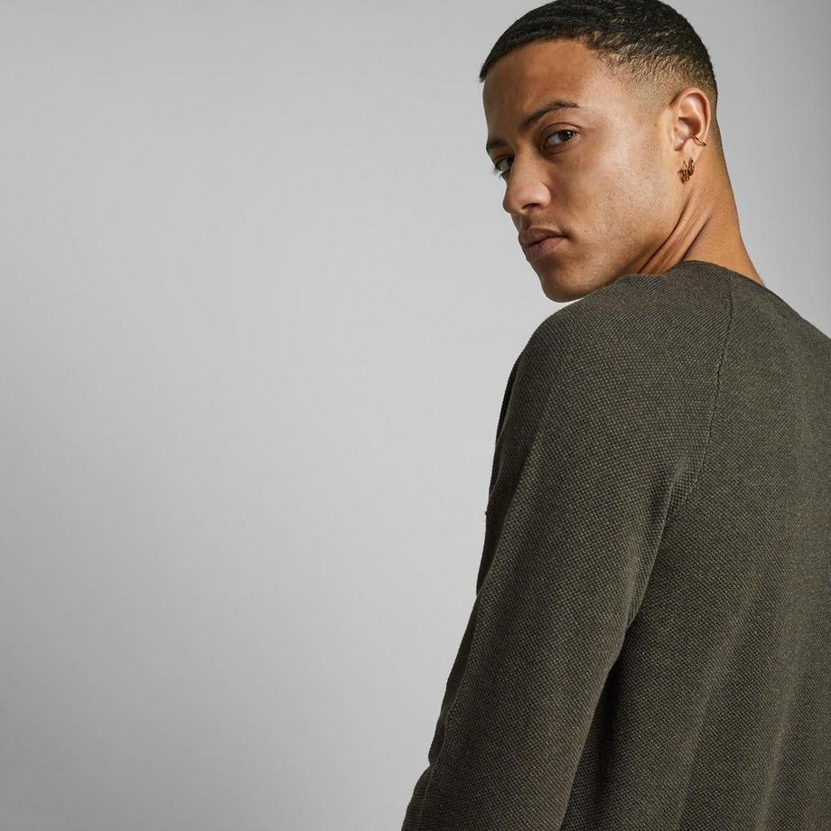 JACK & JONES Pullover Slim Fit Langarm  