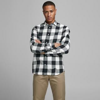 JACK & JONES Egingham Twill Camicia Maniche Lunghe a Quadri  