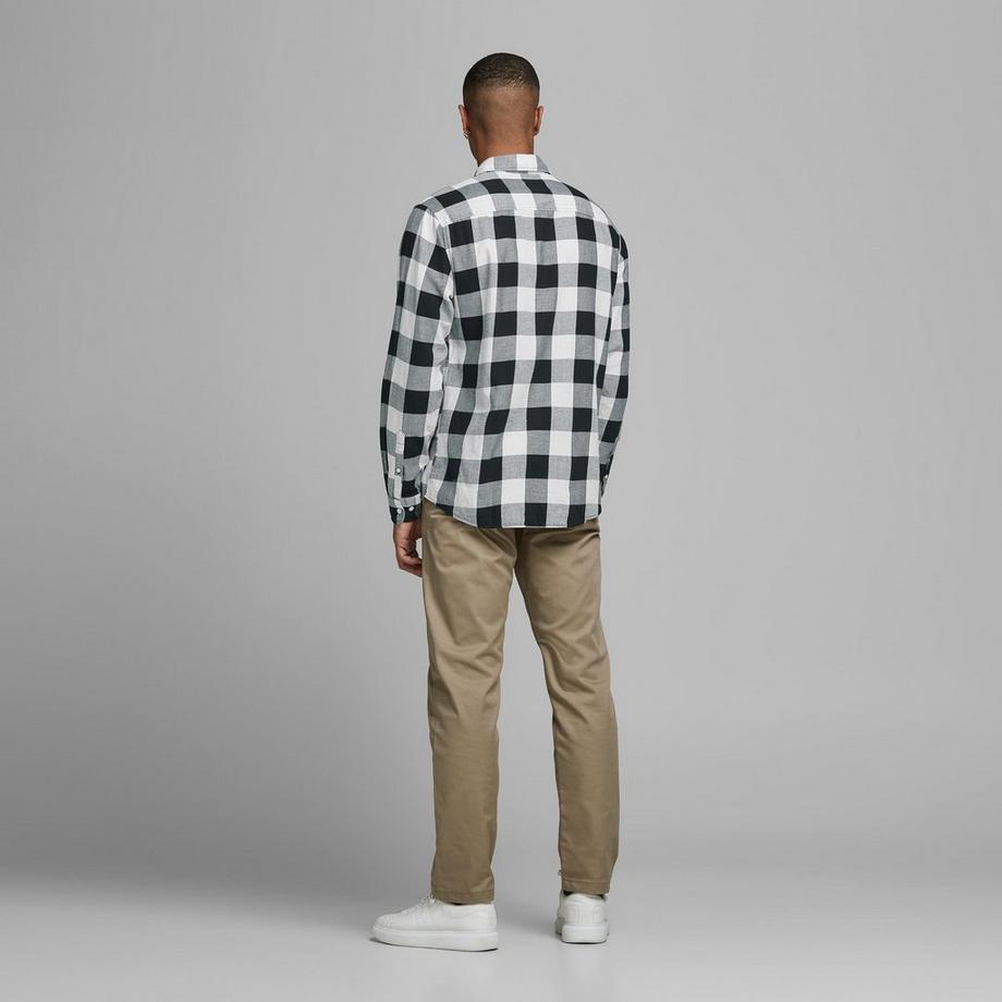 JACK & JONES Egingham Twill Langarm Kariertes Hemd  