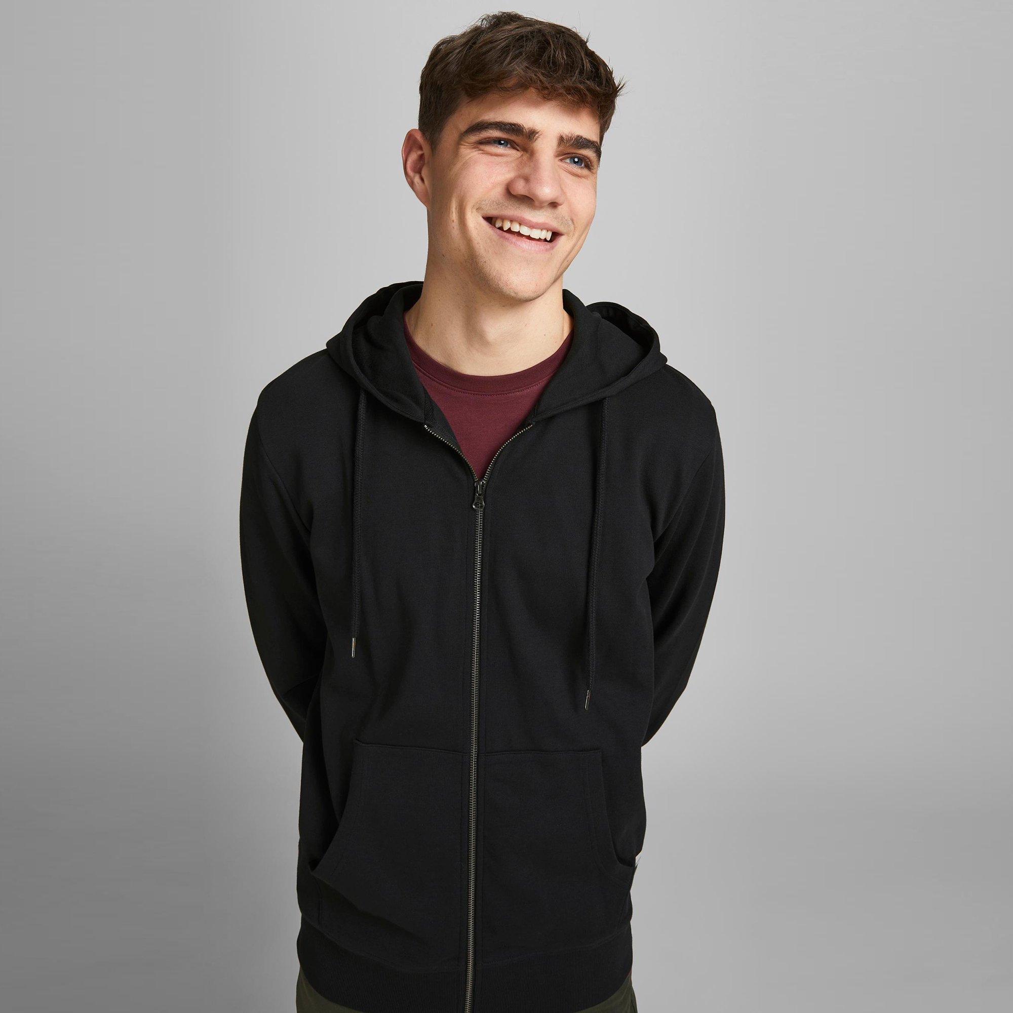 JACK & JONES Basic Zip Hood Sweat à Capuche  