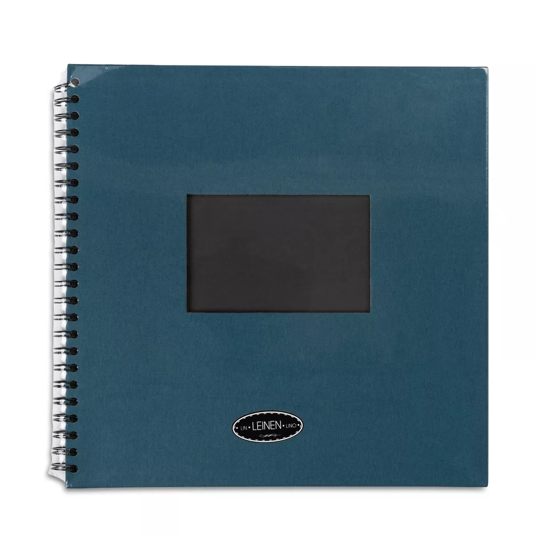 EIBERT Spiral Bound Photo Album Petrol 32x32cm