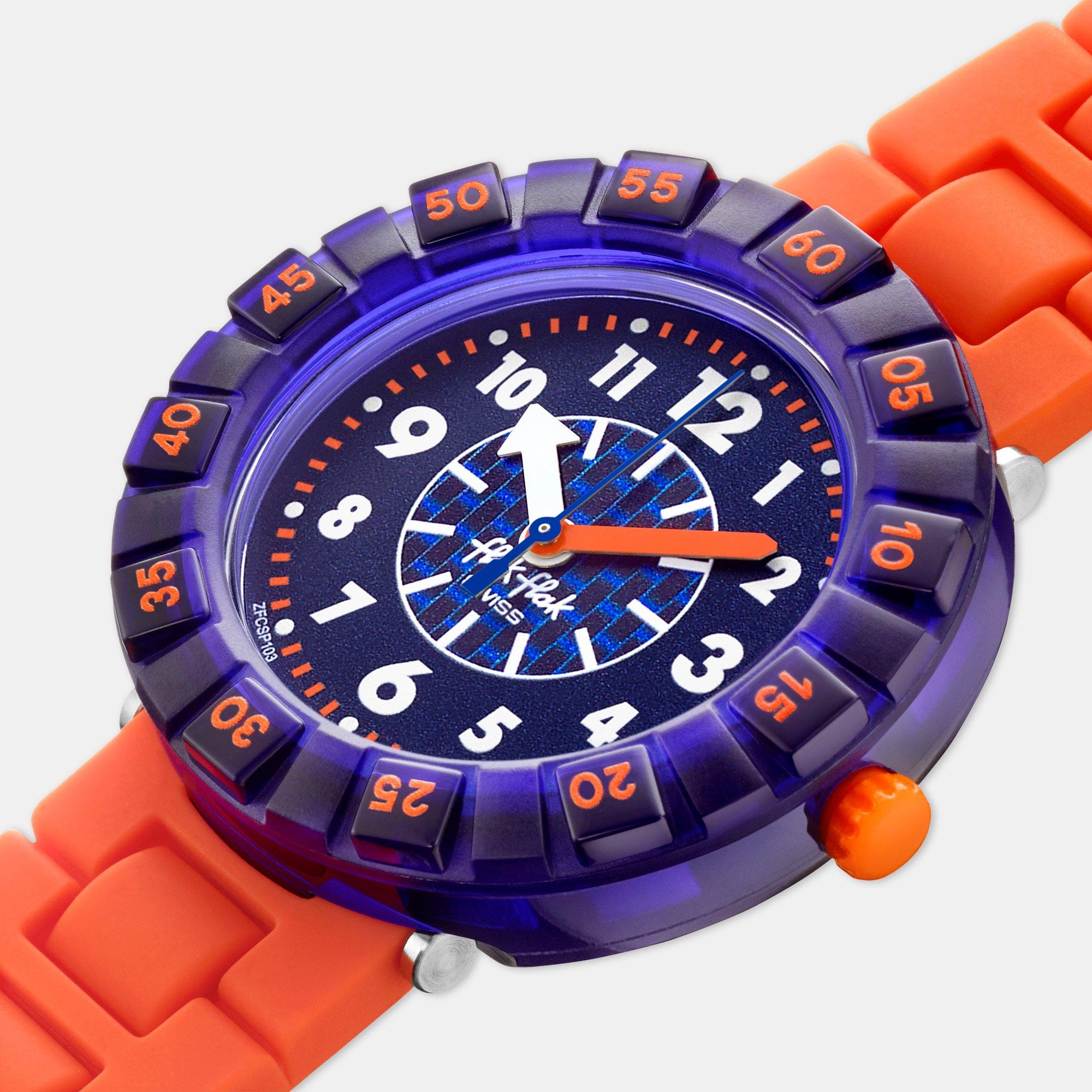 flik-flak ORANGEBRICK Horloge analogique 