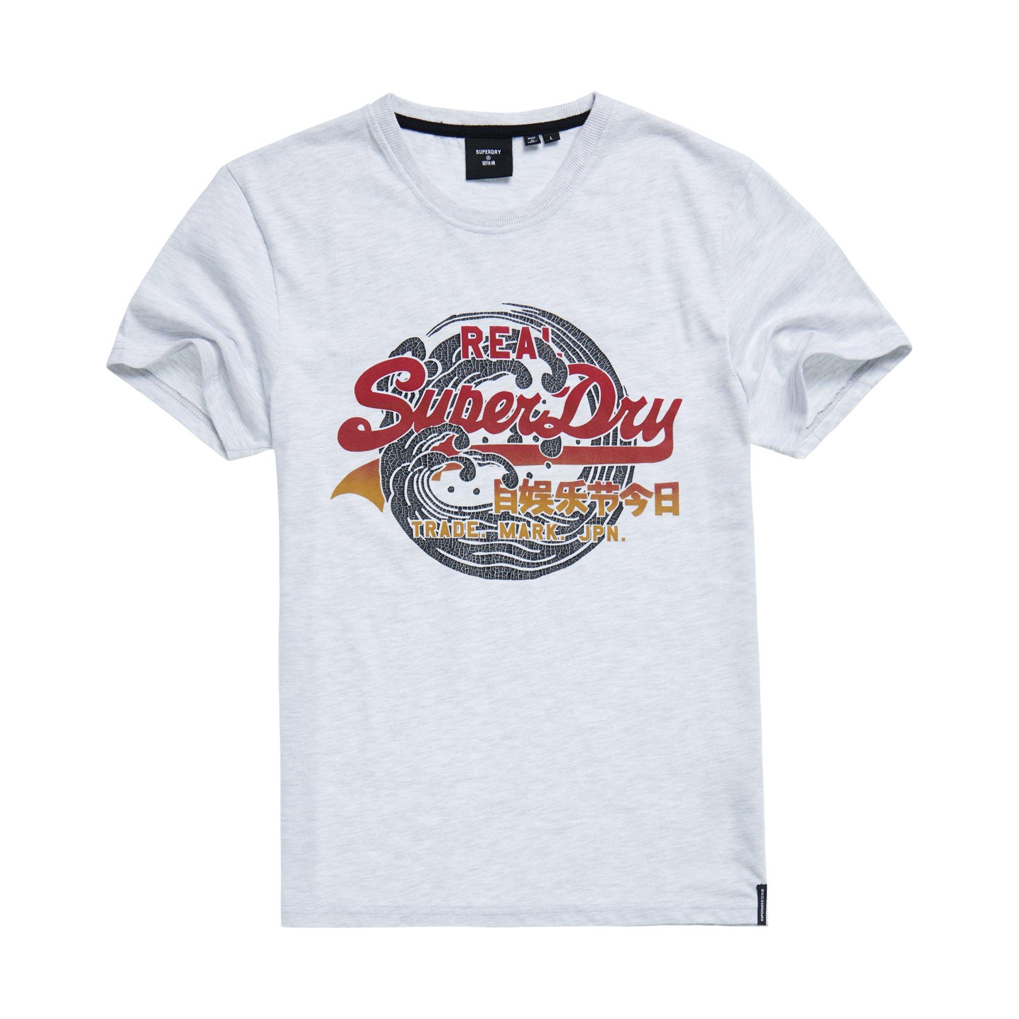 Superdry Damen T-Shirt Vl Itago Tee – Basic Print, Regular Fit