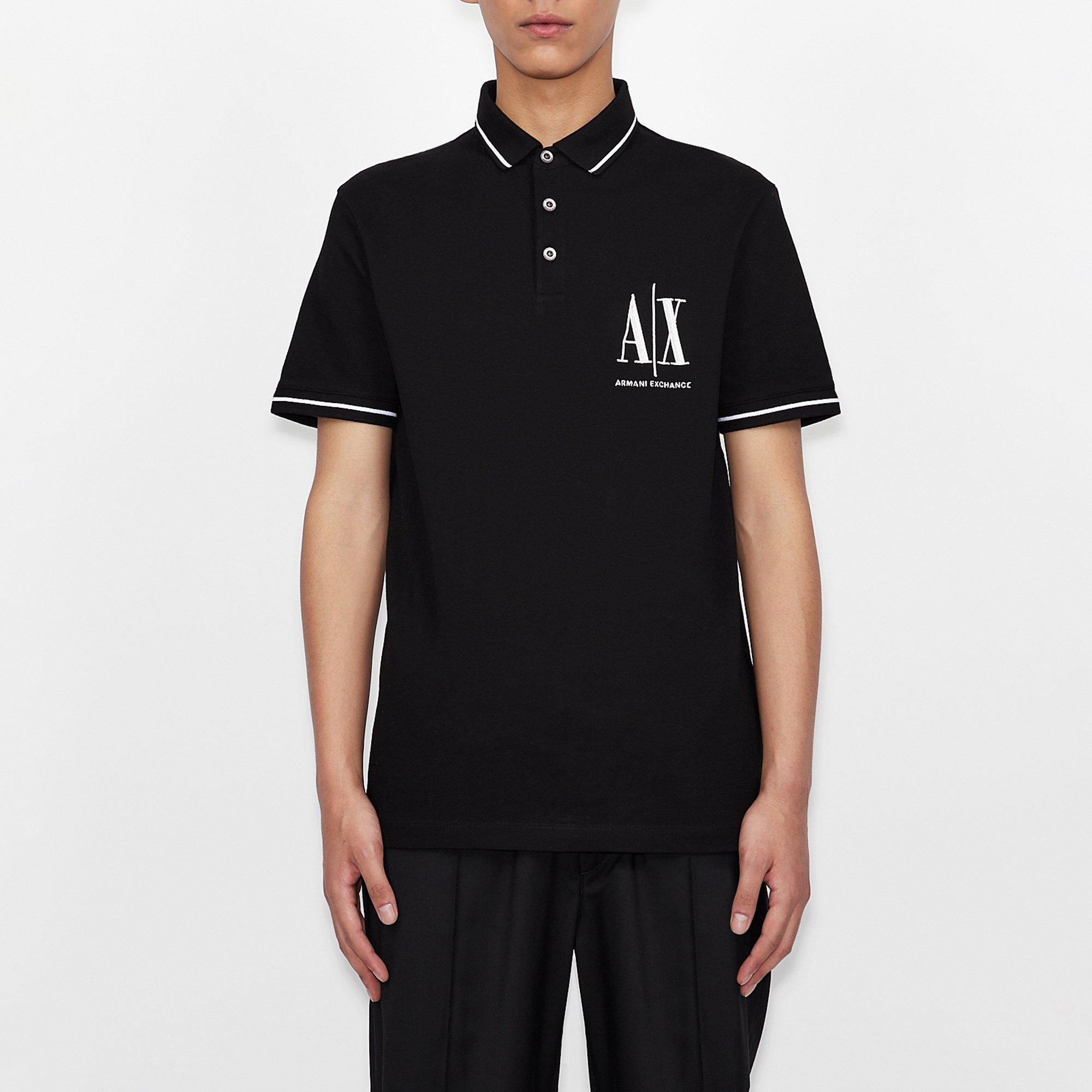 Image of Poloshirt, Kurzarm Herren Black M