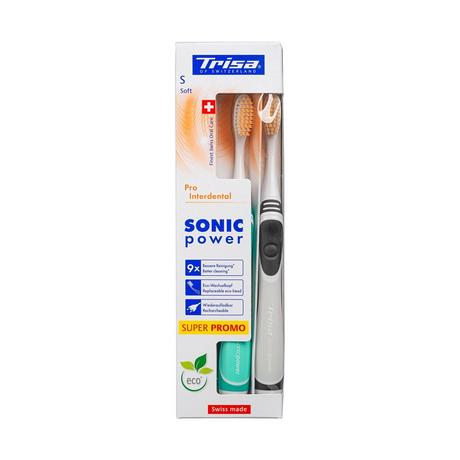 Trisa Trisa Sonicpower Pro Interdental Akku Duo  Sonicpower Complete Protection Soft 