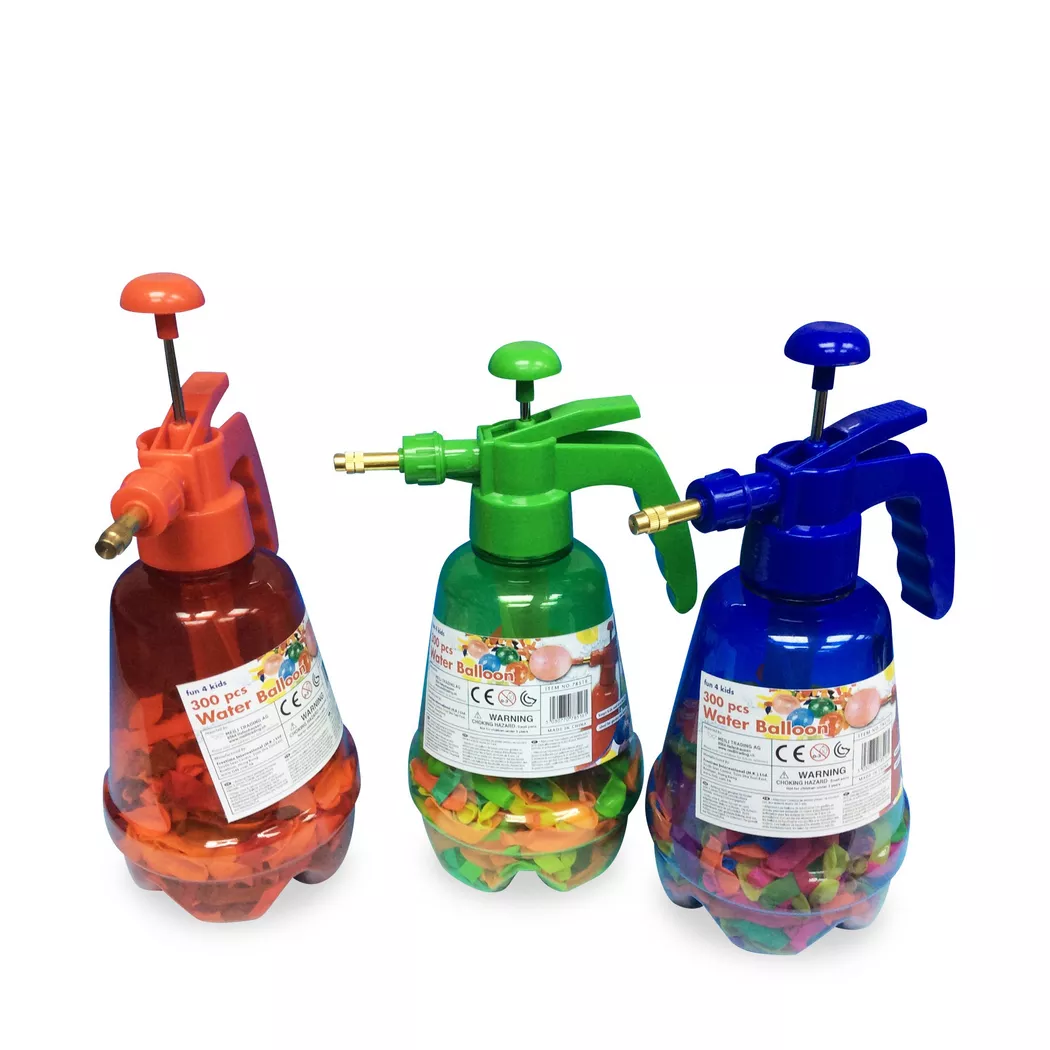 - Wasserballonfüller inklusive 300 Ballone, Zufallsauswahl, Multicolor