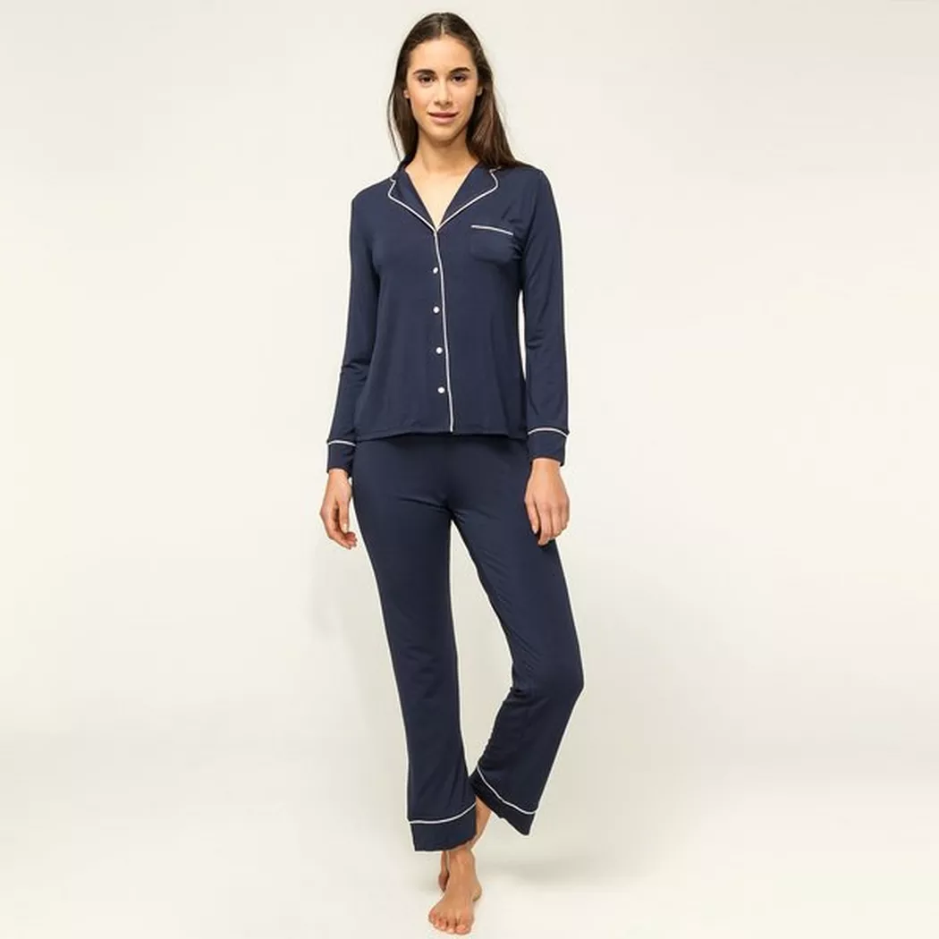Manor Woman Pyjama Set Long Women Navy L