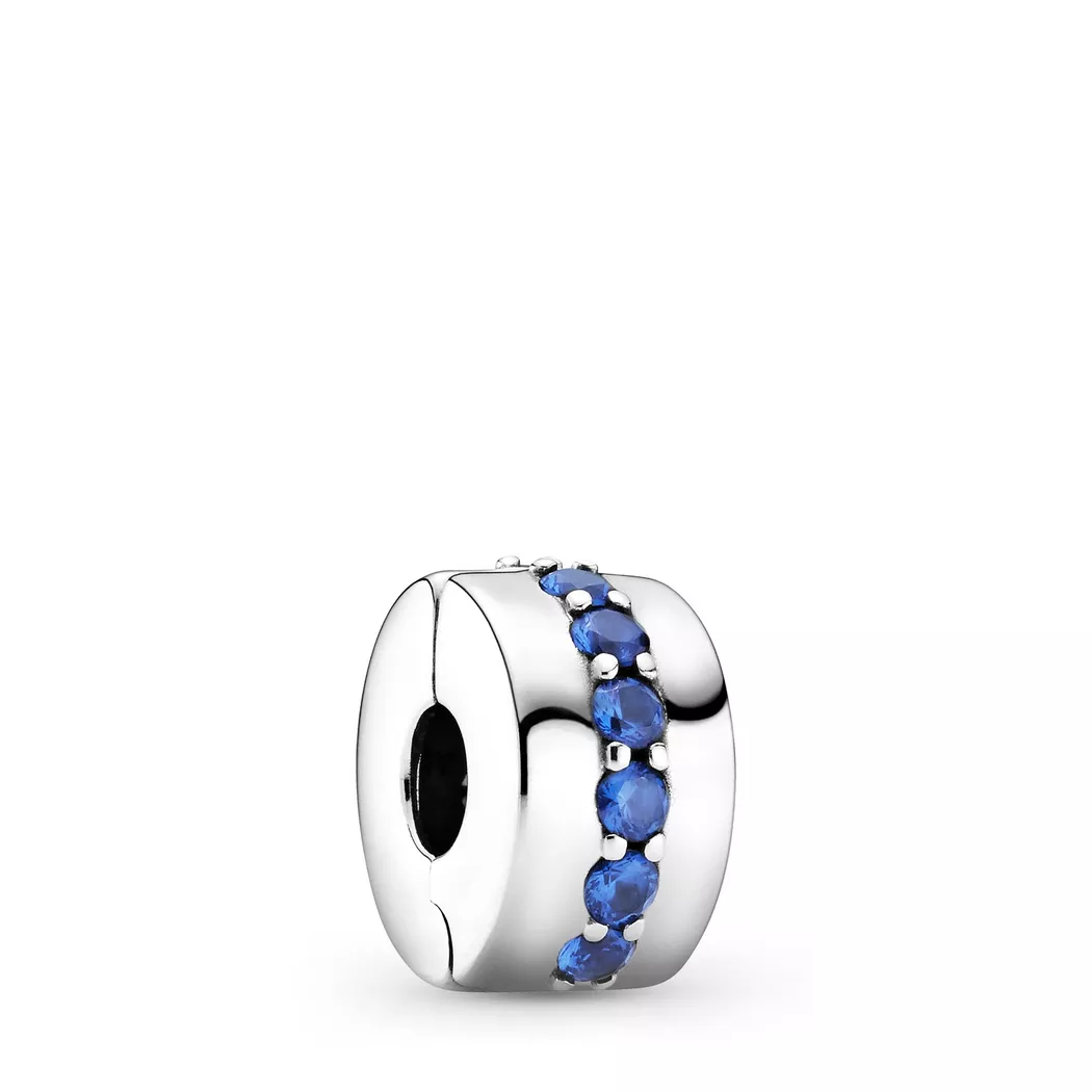 Pandora - Charm, Blue Shining Path, One Size, Silber