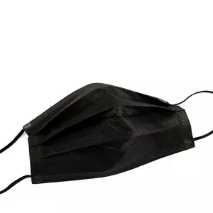 Black Mask Hygienemaske 3-Lagig, Mundschutzmasken, 50 Stück
