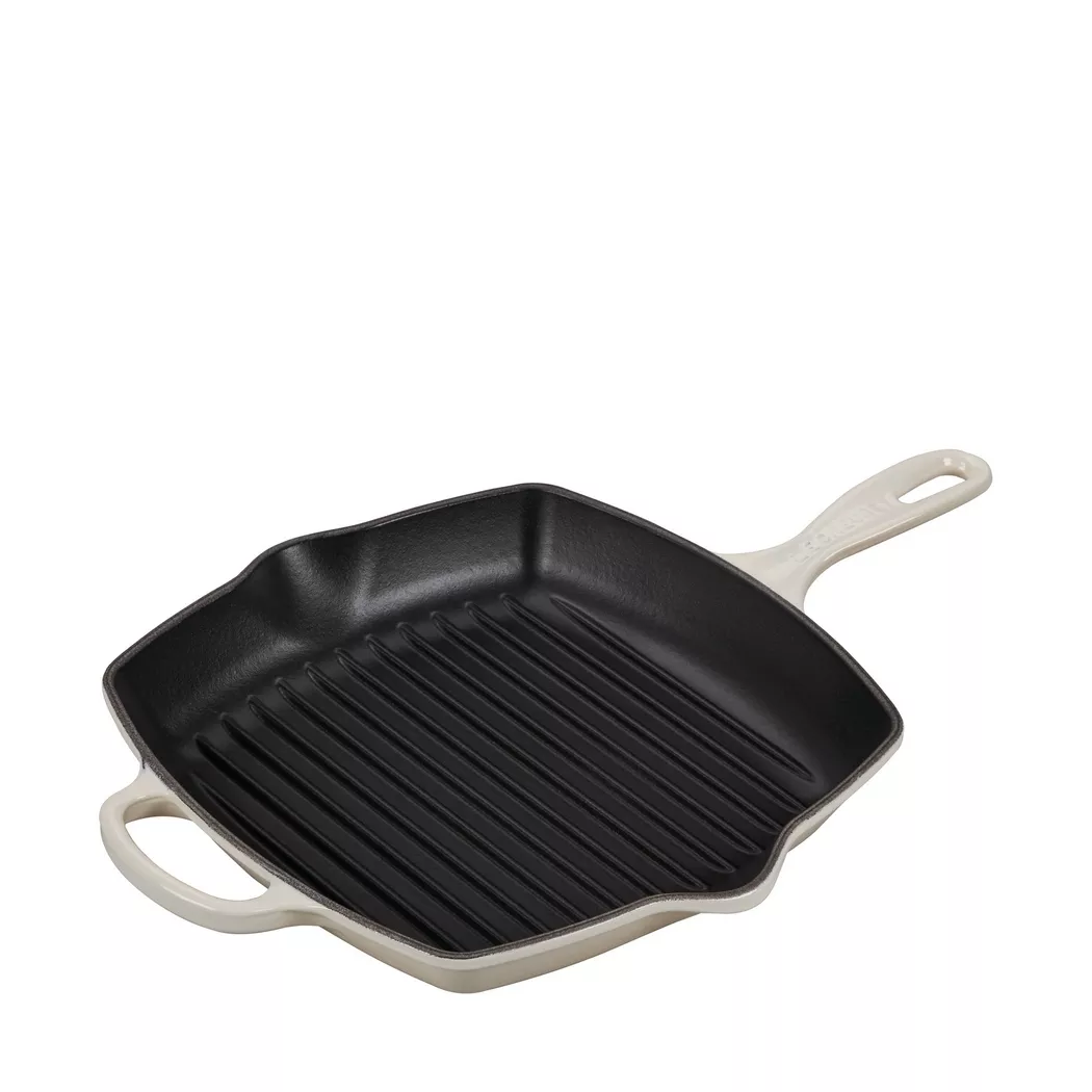 Le Creuset - Grillpfanne, 26 x 26 cm, Elfenbein
