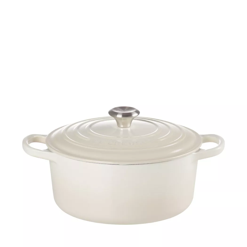 Le Creuset Signature Meringue Cast Iron 22cm Round Casserole