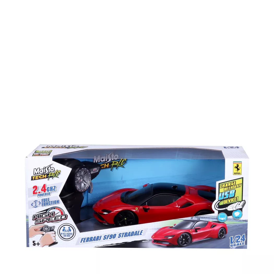 Maisto Tech RC - Ferrari SF90 Stradale 1:24, Rouge