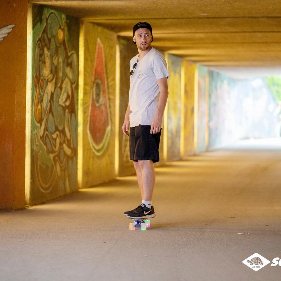 SCHILDKRÖT Retro Free Spirit Party Skateboard 