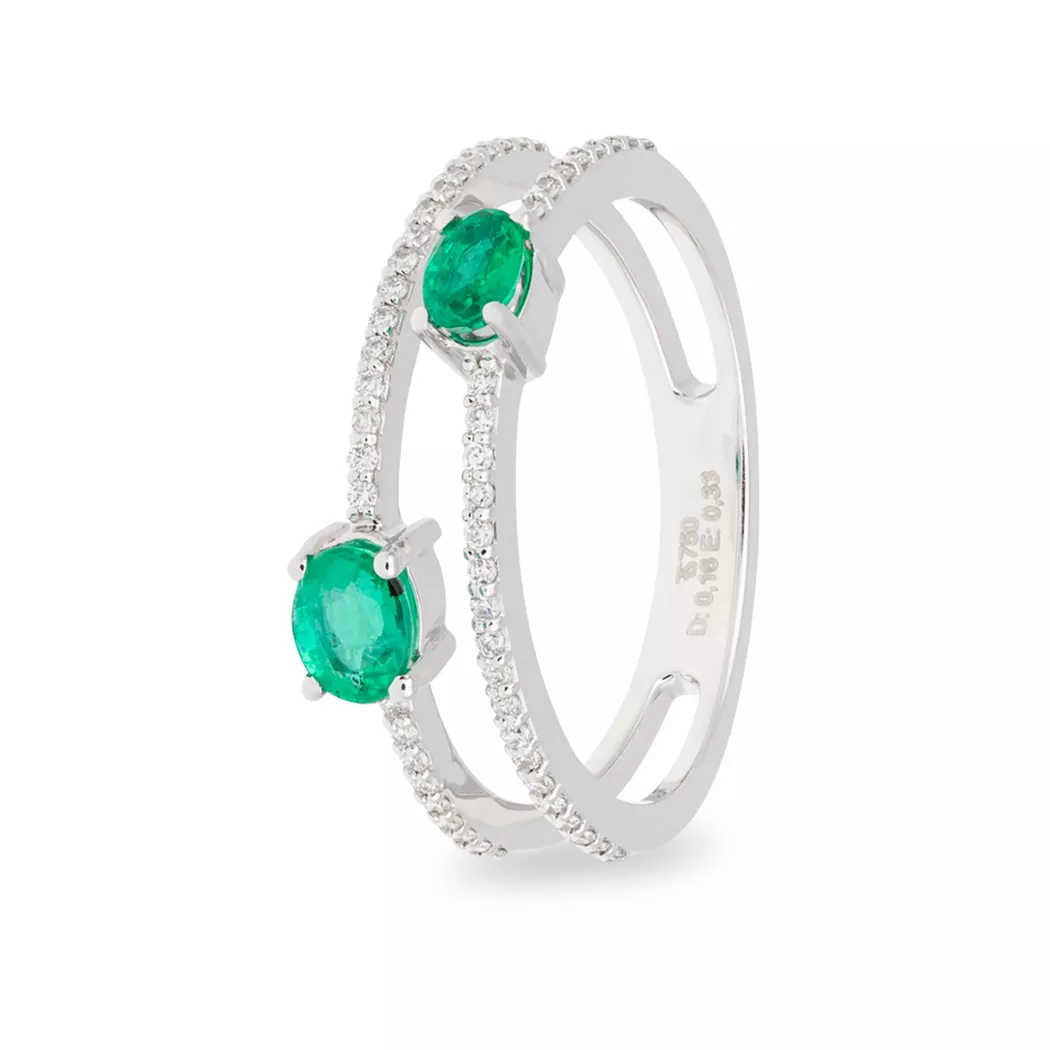 ZEN DIAMOND - Ring, 54, Weissgold 6