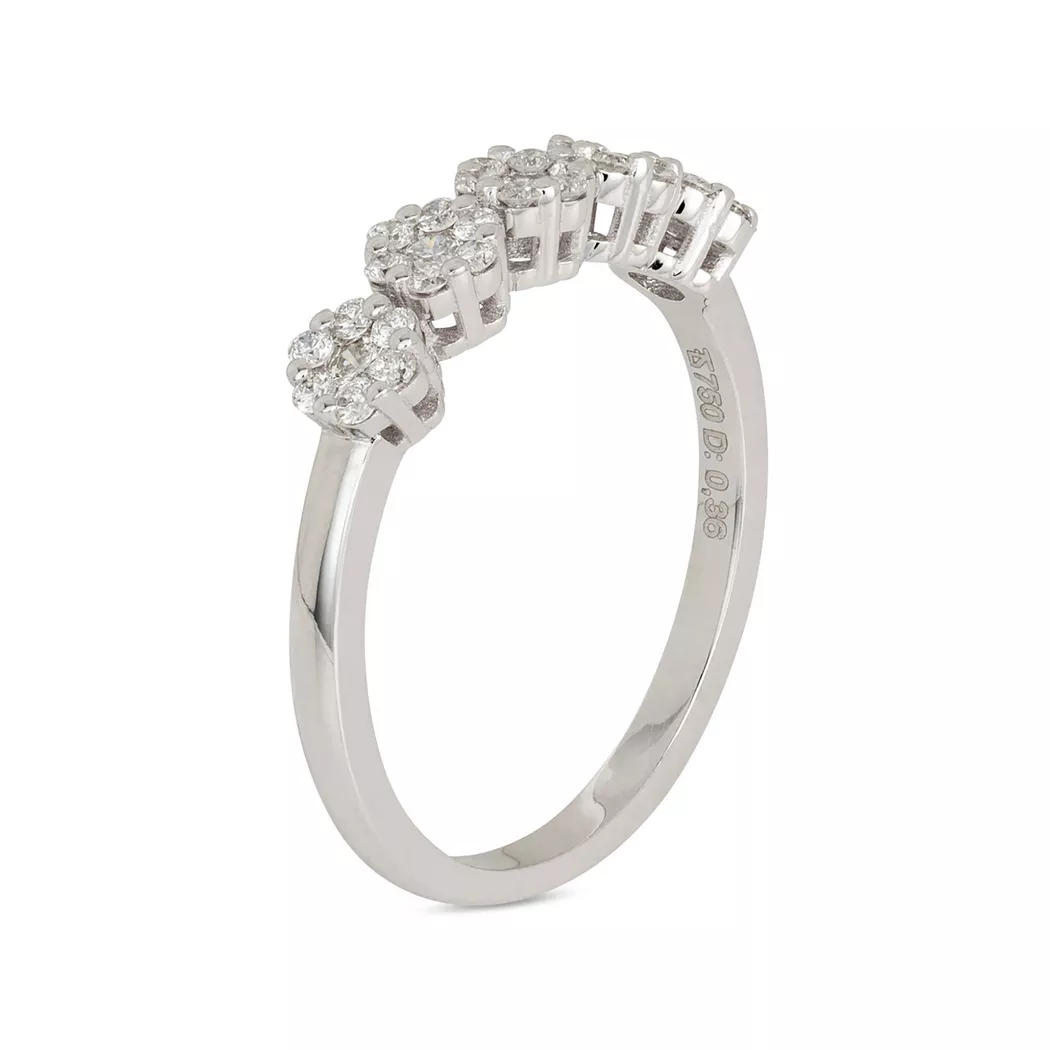 ZEN DIAMOND - Ring, 56, Weissgold 10
