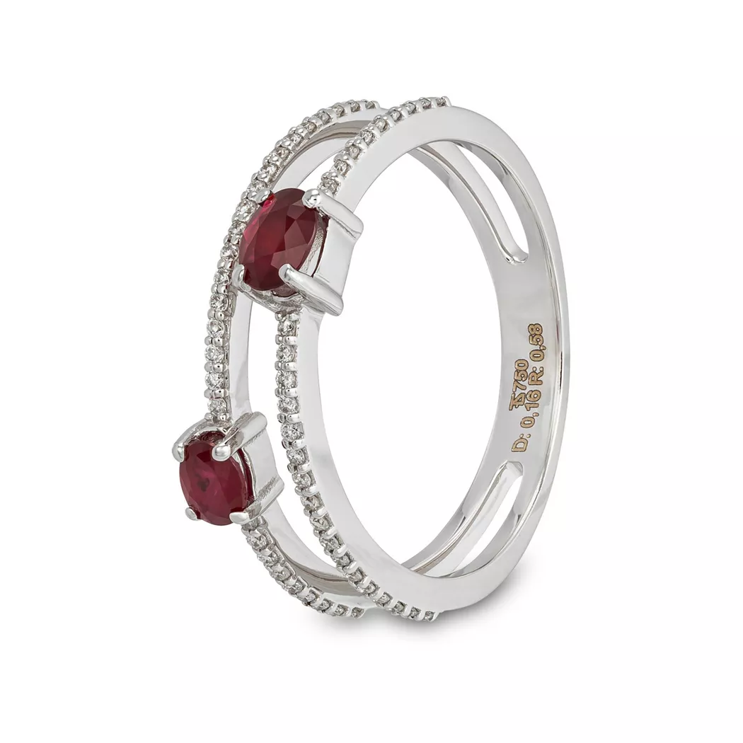ZEN DIAMOND - Ring, 56, Weissgold 6