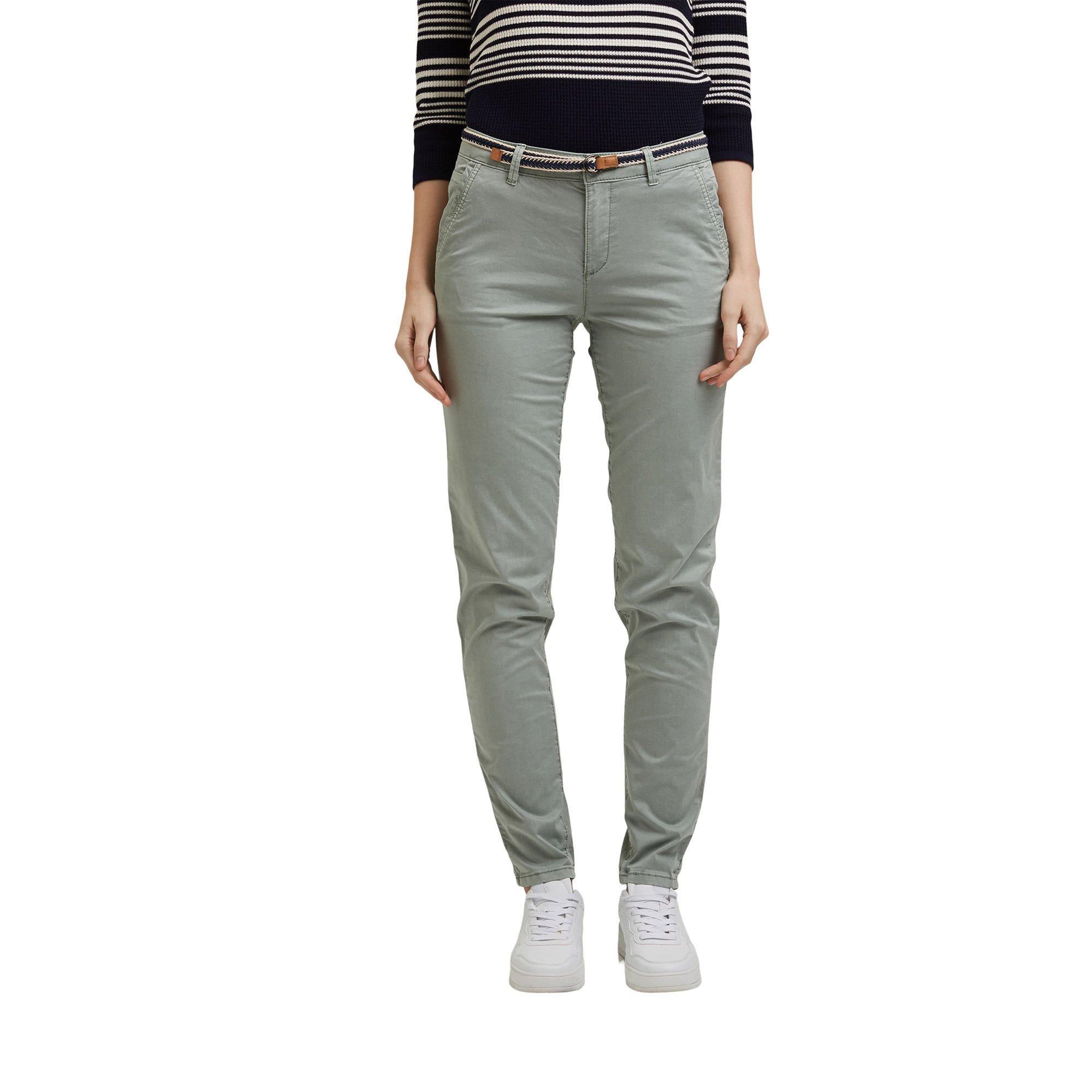 Image of Chinohose, Regular Fit Damen Grün 44