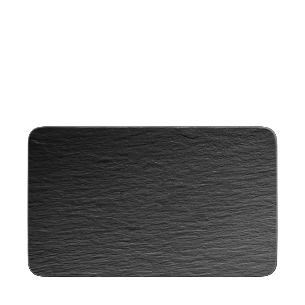 Villeroy & Boch Speiseteller "Manufacture Rock 1 Stück, Schwarz"
