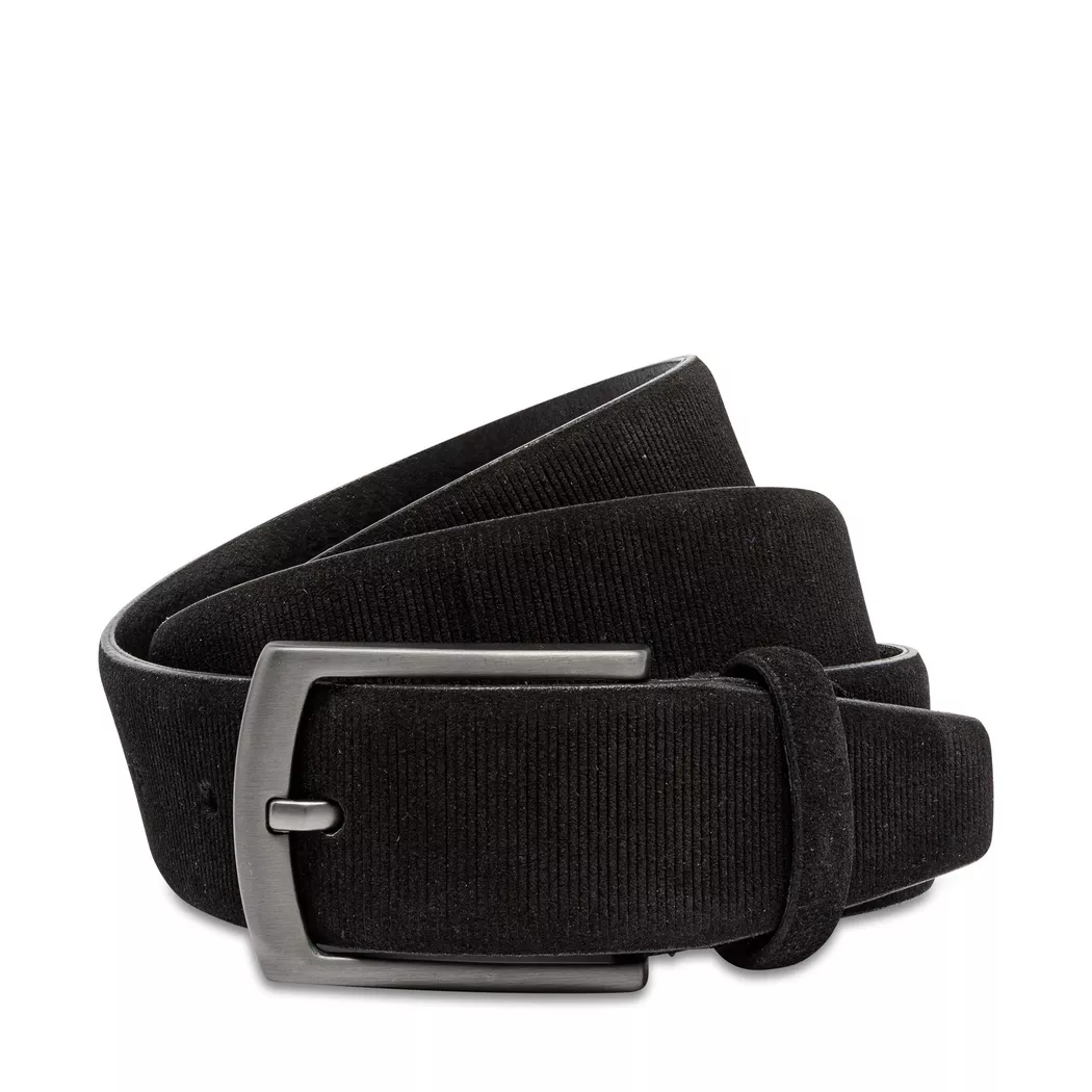 Ledergürtel LERROS "Ledergürtel *James*", Herren, Gr. 100, schwarz, Leder, Gürtel Ledergürtel 3