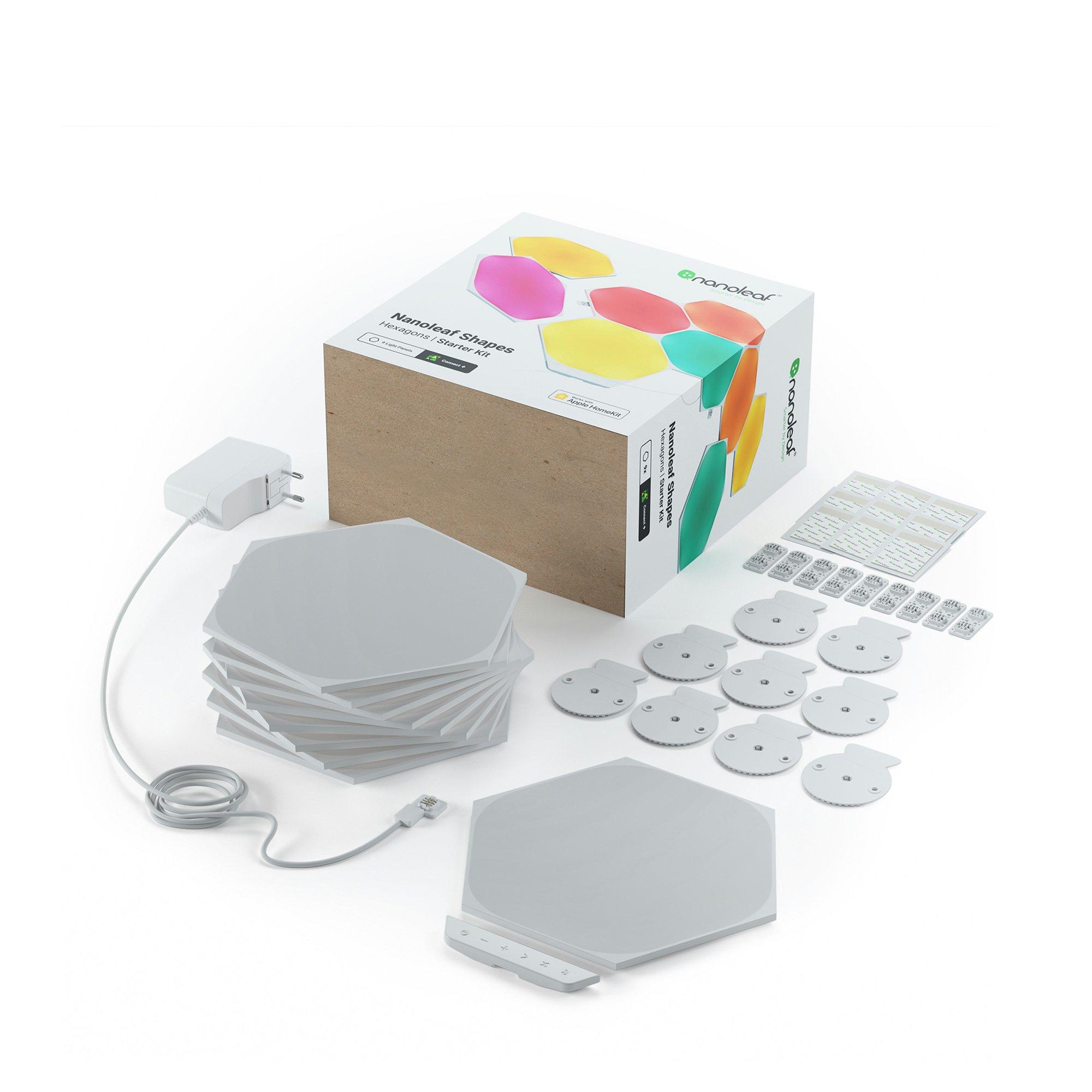 nanoleaf Hexagon Starter Kit (9 Stk.) Lampe LED commandée par app 