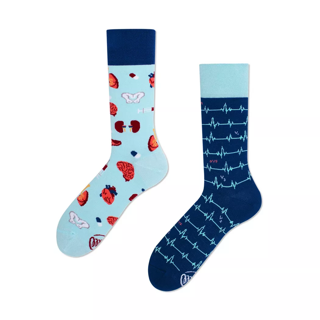 Many Mornings - Socken, für Herren, Blau Bunt, Größe 43-46