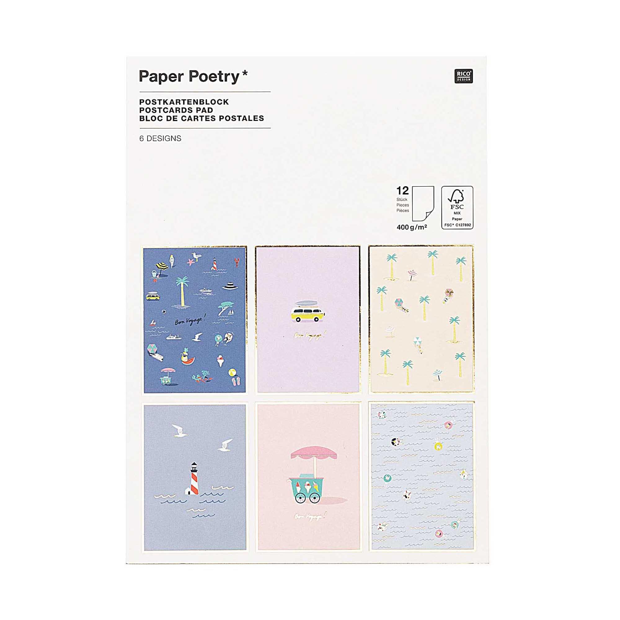 Image of Postkartenblock Crafted Nature Postkartenblock Crafted Nature