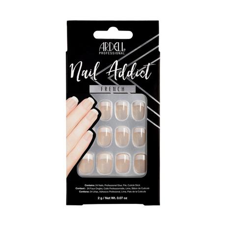 ARDELL Nail Addict Nail Addict Classic French Tip, Künstliche Fingernägel 