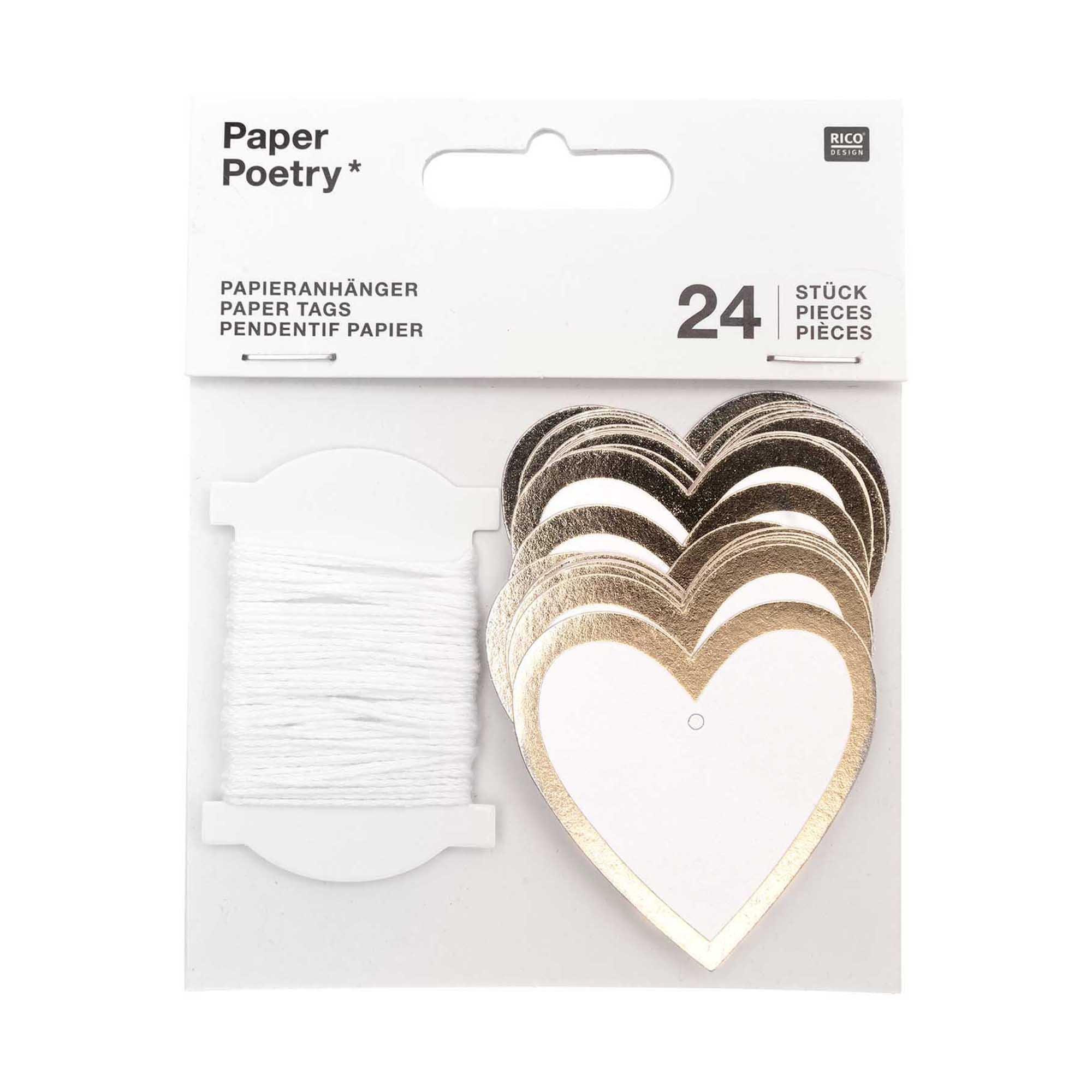 RICO-Design Cartellini floreali Paper Poetry 