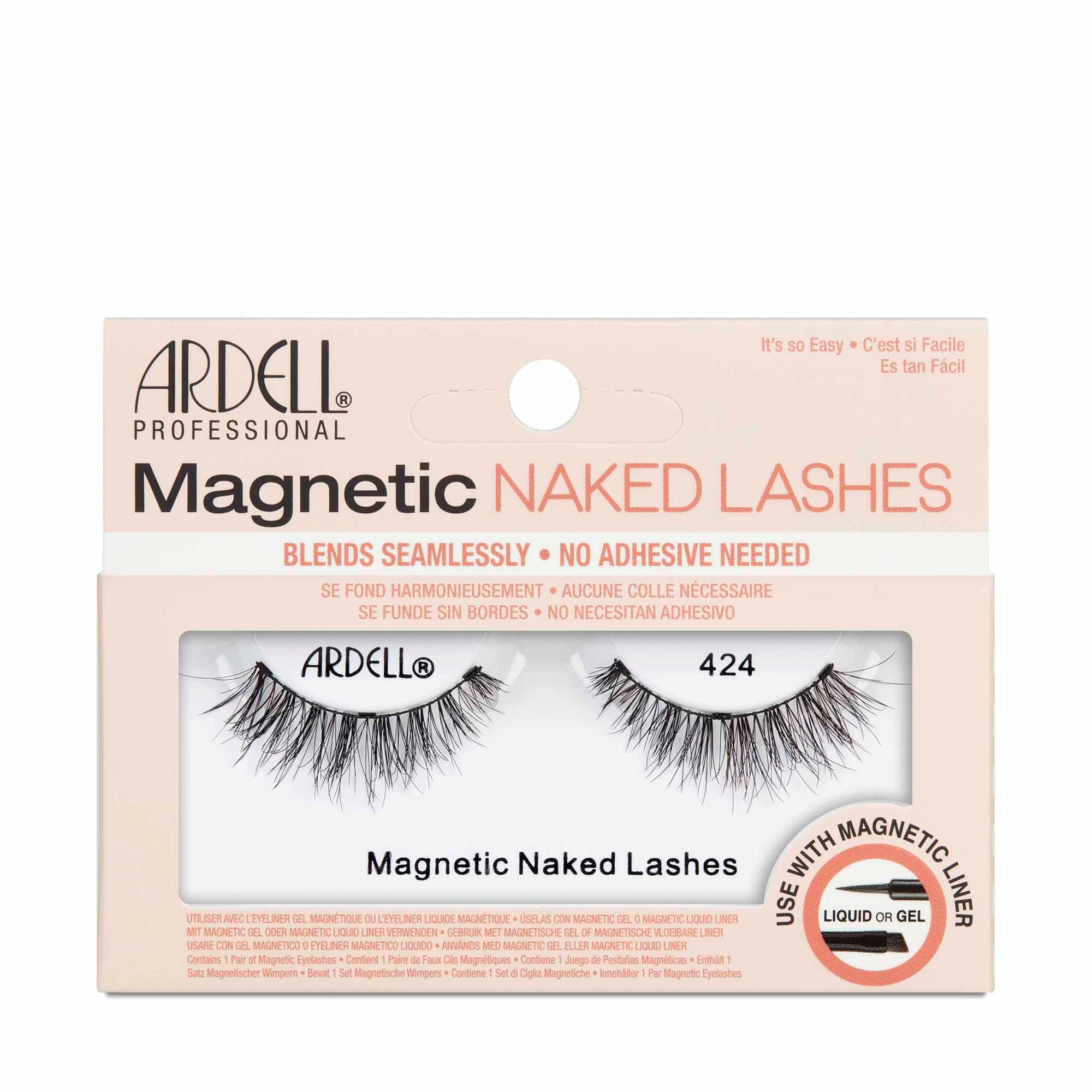 Image of Magnetic Naked Lashes 424, Künstliche Wimpern Damen Black Set