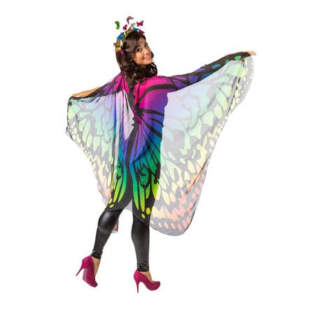 ORLOB  Cape Schmetterling bunt, Kostüm für Damen 