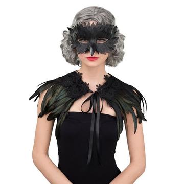 Masque femme corbeau