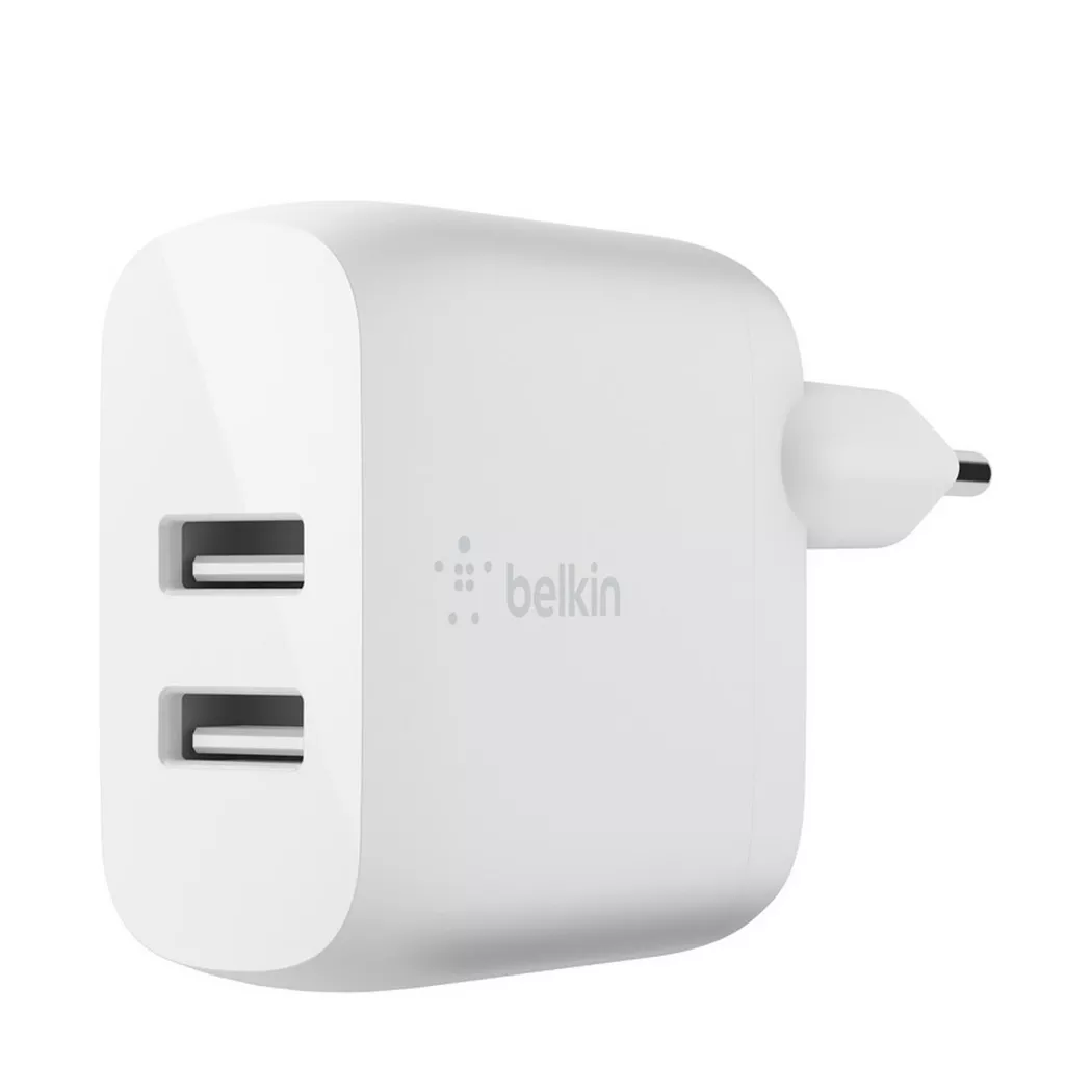 Belkin Belkin Dual USB-A Ladegerät, 24W, weiß