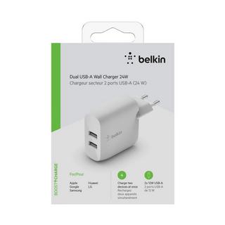 belkin Boost Charge (USB-A (24W)) 2-Port USB Netzstecker 