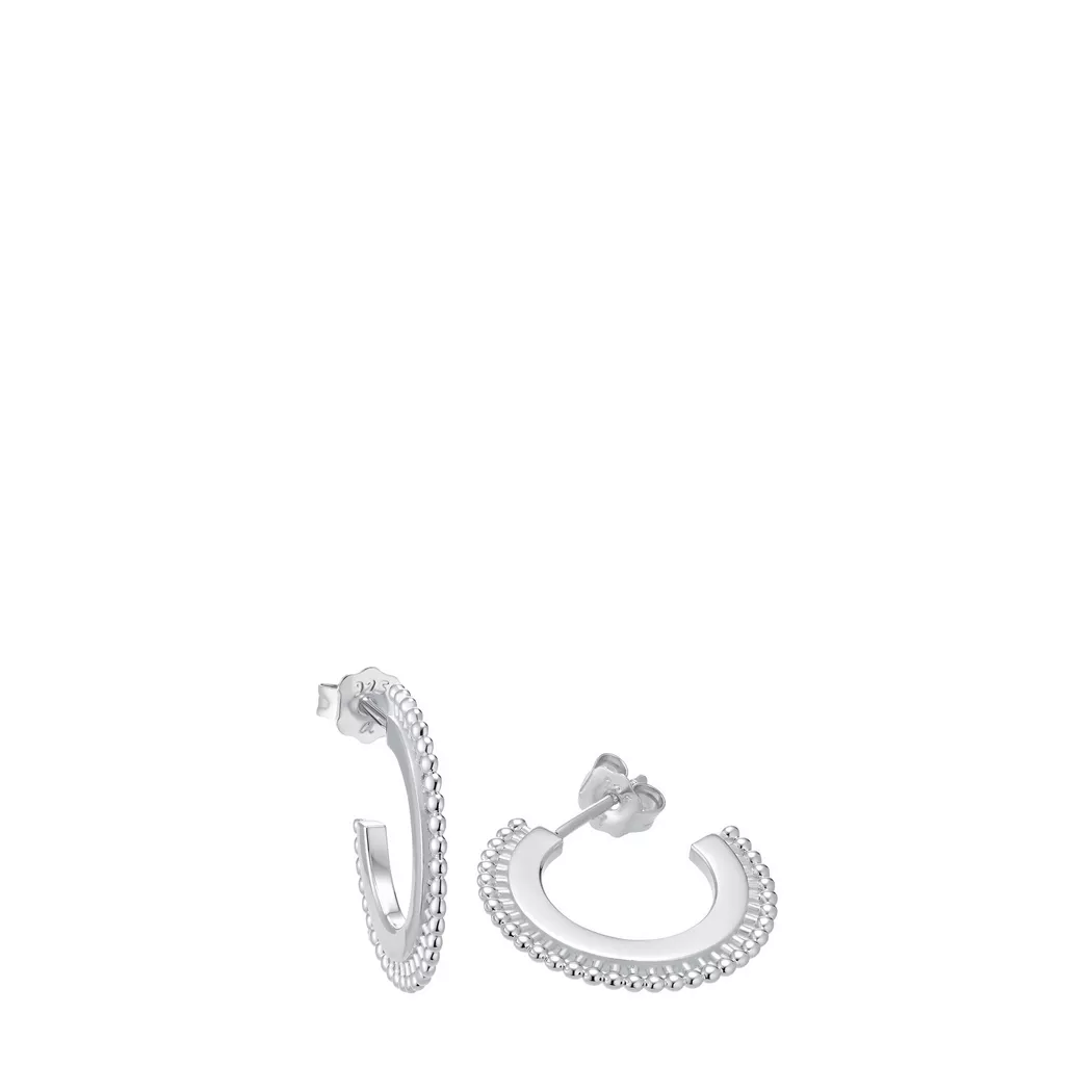 Paar Creolen AMOR "2026224", silber (silberfarben), Ohrringe, Damen, 42mm, Silber 925 (Sterlingsilber)