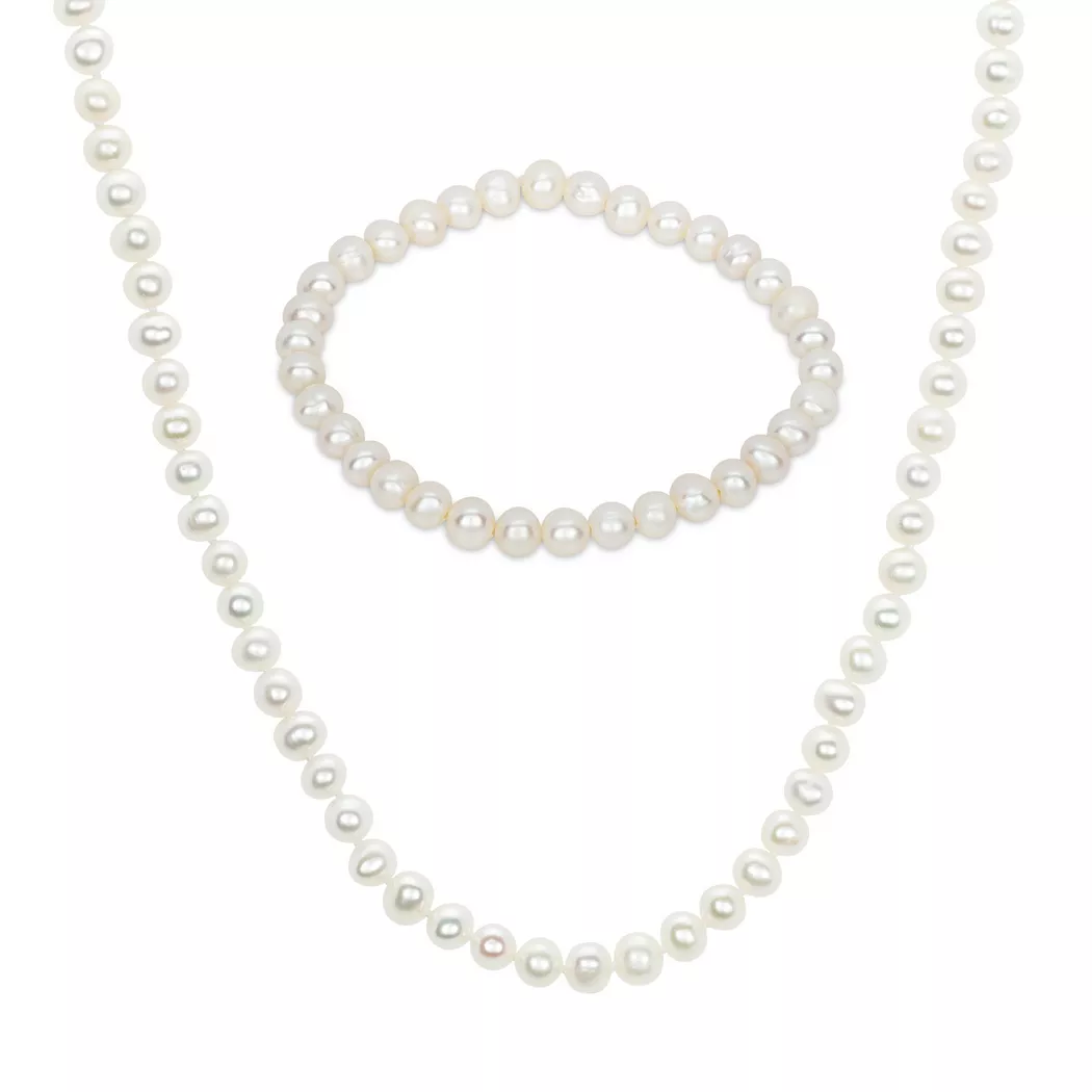 Puro® - Set Collier/Armkette, 90, Gelbgold
