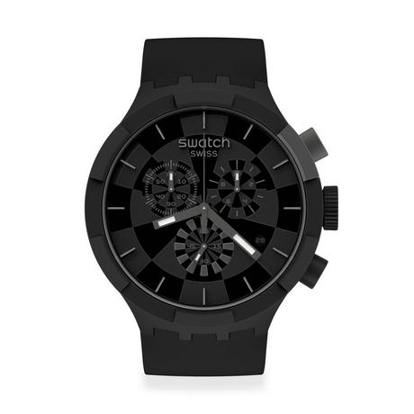 swatch BIG BOLD CHECKPOINT BLACK Chronograph Uhr 