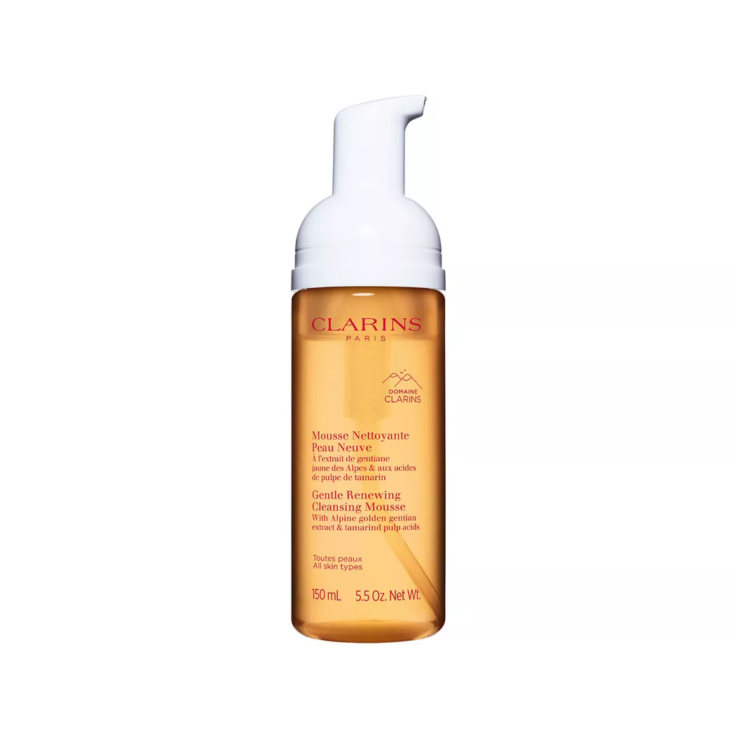 Clarins Mousse Nettoyante Peau Neuve Aux extraits d'herbes des Alpes 150ml Femme