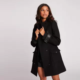 morgan manteau court noir